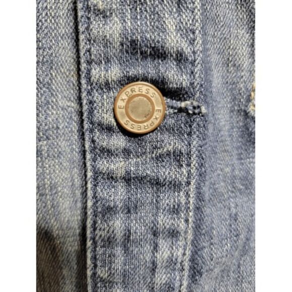 Express "Precision Fit" Jean Jacket SZ L #056 - Picture 2 of 4